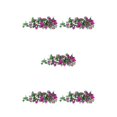 thumbnail image 2 of stanreset 1/2/3/5 Artificial Flower Plant Fake Vine Roses Simulation Rose Self-Assembly Party Balcony Garden Restaurant Living Room Garland Purple 5PCS, 2 of 6