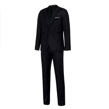 EGNMCR Men's Suits Slim Fit, 2 Piece Suit for Men, Solid Blazer Jacket & Pants, Men Tuxedo Suit Set for Business Wedding Party