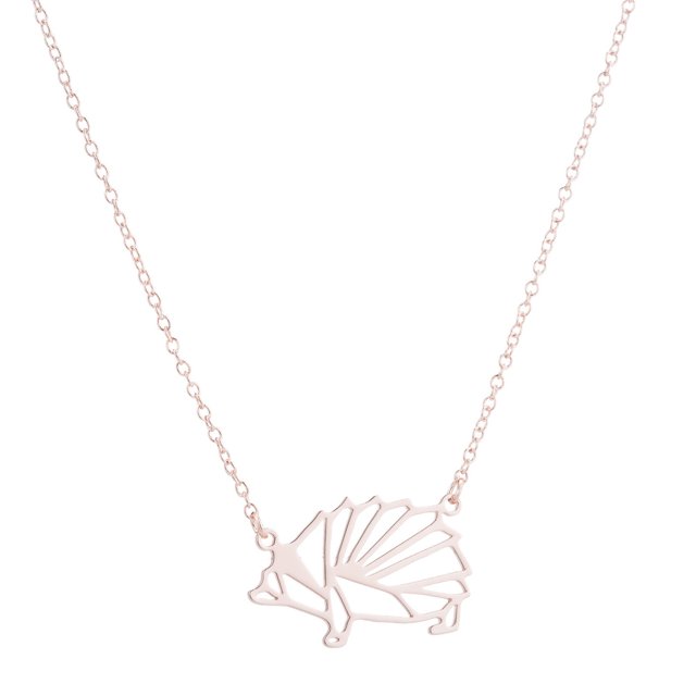Creative Necklace Female Hollow Hedgehog Pendant Chain ,Gift For Girlfriend