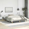 thumbnail image 1 of vidaXL Bed Frame Light Grey 152x203 cm Queen Fabric, 1 of 6