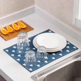 thumbnail image 2 of Coofit Tapis d'Égouttage pour Vaisselle en Tissu Absorbant en Molleton Corail Doux, Coussin Chauffant de Cuisine, Tapis d'Égouttage, 2 of 10