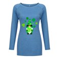 thumbnail image 3 of QIPOPIQ T-Shirts à Manches Longues pour Femmes à Col Rond T-Shirts de la Saint-Patrick Tunique Shamrock T-Shirt Imprimé T-Shirt Vert Chanceux T-Shirts de la Saint-Patrick T-Shirt à Col Rond T-Shirts de Fête Offres, 3 of 5