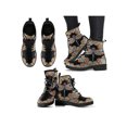 thumbnail image 3 of UKAP Bottes en Cuir pour Femmes, Bottillons Courts à Motif Floral, à Lacets, Bottines de Travail, Imperméables, Libellule 6.5, 3 of 4