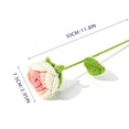 thumbnail image 3 of Vaidha Knitted Roses Hand Woven Rose Simulation Yarn Knitted Bouquet Floral Decoration Gift, 3 of 6