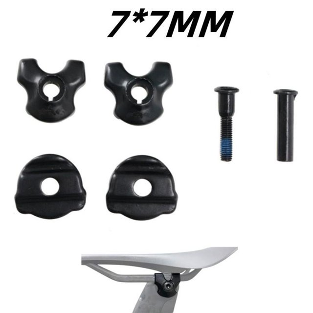 Bgsha Bike Seatpost Clamp for Saddle Rails 7x9/7x7mm Bicycle Oval/Round Clip