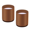 thumbnail image 1 of GROWTH TANK Furniture Bed Riser Chair Leg Lifts Couch Lifter Round 6x5cm Brown, 1 of 9