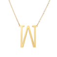 thumbnail image 1 of A-Z Gold Plated Stainless Steel Large Initial Letter Pendant Necklace Jewelry, 1 of 10
