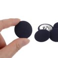 thumbnail image 4 of Unique Bargains 20pcs 44L Fabric Cloth Covered Button 28mm Round Metal Shank Sewing Buttons for Suits Dress Blouses, Deep Blue, 4 of 5
