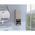 thumbnail image 2 of TUHOME Mila Bathroom Cabinet - Light Gray - Material Engineered Wood, 2 of 10