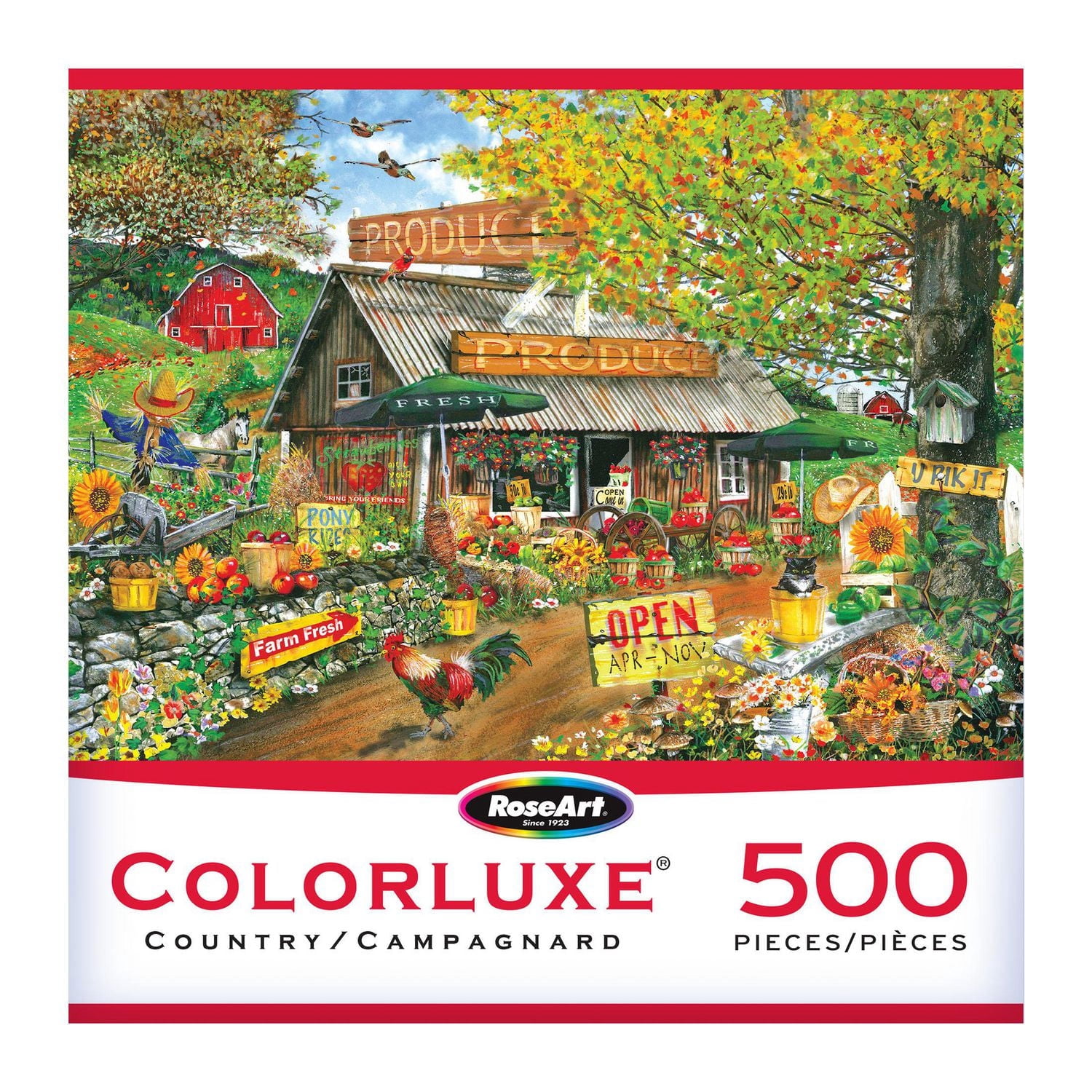 RoseArt - Colorluxe 500 pièces - Ancien stand de produits - Puzzle emboîtable pour adulte