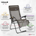 thumbnail image 2 of Lafuma Futura Chaise de Détente d'Extérieur Série Batyline TG, Graphite (Lot de 2), 2 of 7
