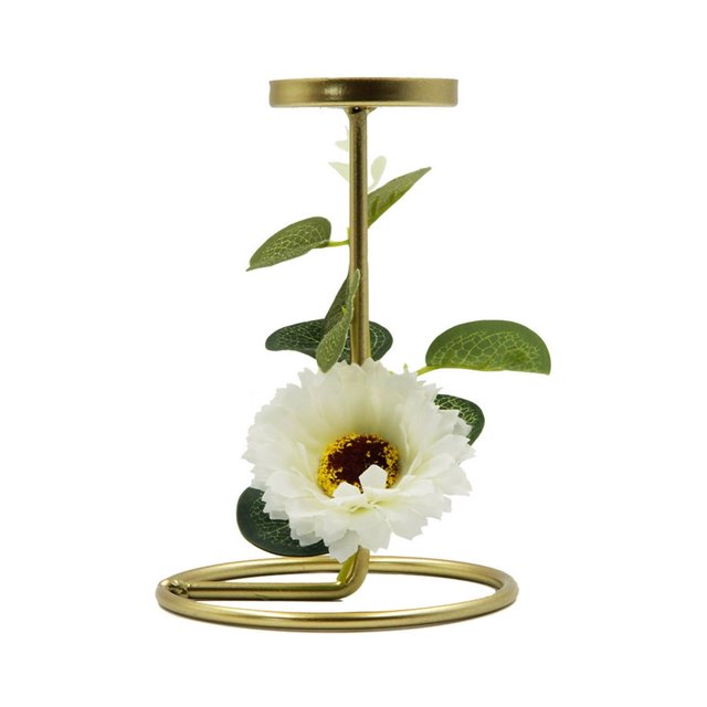 Fragrance Candlestick Simulation Flower Candle Stand Gift For Living Room Tv Cabinet Desktop Ornament