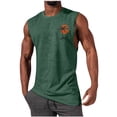 thumbnail image 1 of KIHOUT Nouveautés Débardeurs Athlétiques d'Été pour Hommes Hauts Graphiques Imprimés Amples à Col Rond Sans Manches T-Shirts de Sport Décontractés Gilet, 1 of 4