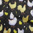 thumbnail image 1 of oneOone Tissu Georgette Viscose Noir Tissu pour Robe de Poule Tissu Imprimé au Mètre 42 Pouces de Large-H3, 1 of 5
