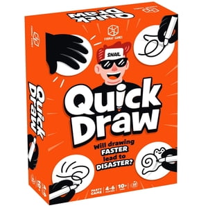Quick Draw Party Game - Fast-Paced Drawing Competition for Family Game Night! Hilarious Guessing Rounds for Kids & Adults, Ages 8+, 3-6 Players, 30 Minute Playtime, Made by Format Games, english