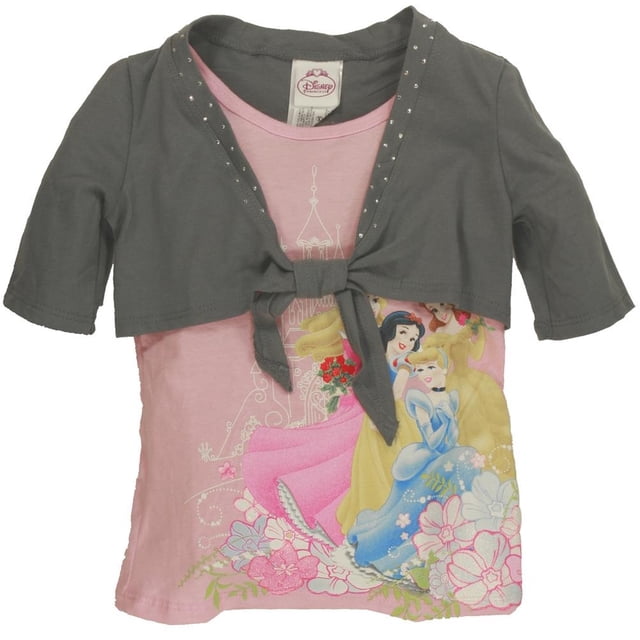 Disney Princesses - Castle Trio Girls Juvy Shrug 2Fer