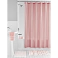 thumbnail image 1 of Mainstays 15-Piece Embossed Stripe Bath Accessory Set, Pink, 1 of 6