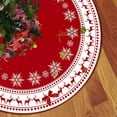 thumbnail image 3 of Christmas Tree Skirt Snowflake Reindeer Digital Christmas Tree Skirt Surround with Polyester Ornament Decoration Christmas Tree Decorations, 3 of 6
