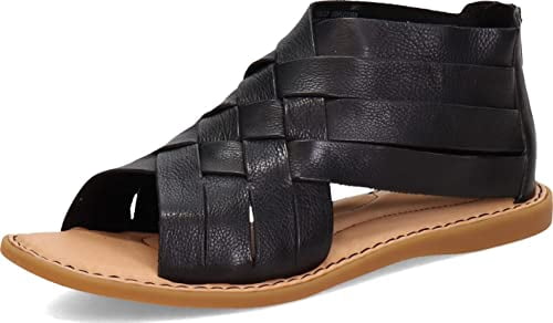 BORN Women's, IWA Sandal Black Woven 7 M