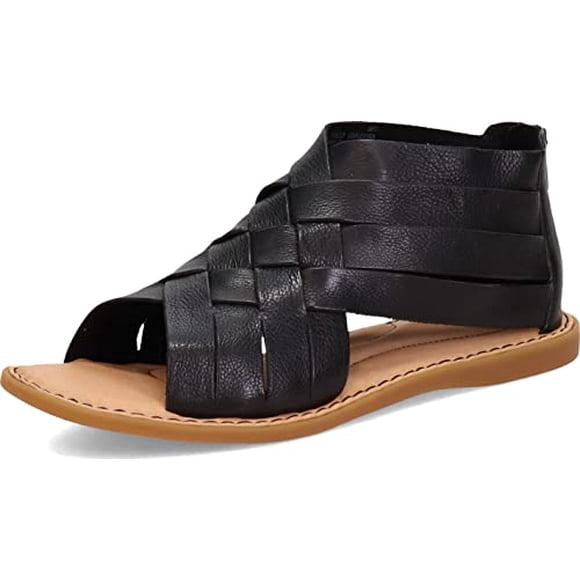 BORN pour Femmes, Sandale IWA Noire Tissée 7 m