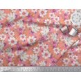 thumbnail image 3 of Soimoi Polyester Crepe Fabric Cosmos Floral Printed Fabric 1 Yard 52 Inch Wide, 3 of 3