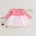 thumbnail image 2 of Robes en Tulle à Manches Longues et Col Rond à Pois pour Bébés Filles, 2 of 9