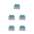 thumbnail image 2 of Ruiboury Multi Storage Baskets Organizer For Cables Toys Collapsible For Easy Gray+blue 30x24x15cm 5Set, 2 of 6