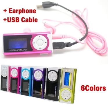 ziyahihome Lecteur de Musique MP3 Lecteur MP3 Numérique Pince MP3 mini USB MP3 mini Lampe de Poche
