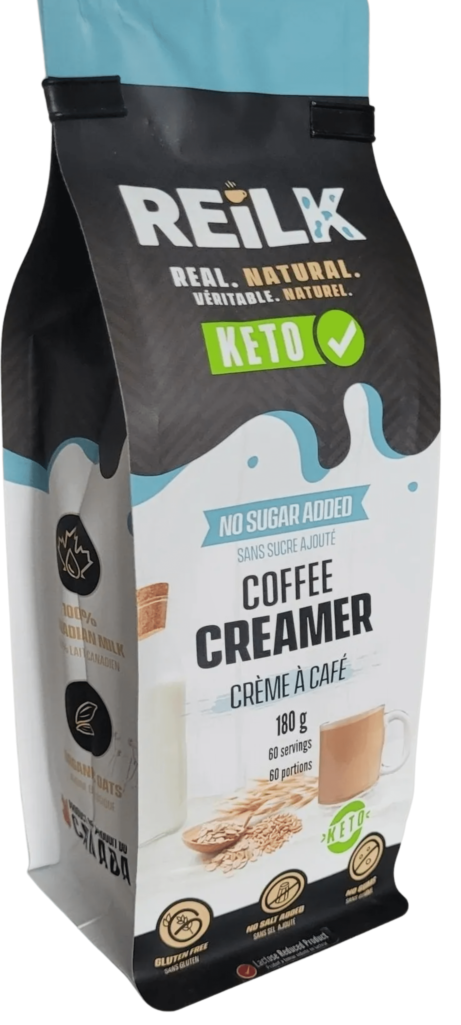 Reilk Keto Coffee Creamer - No Sugar, 180g