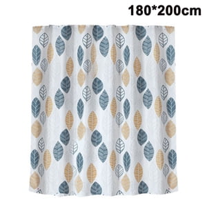 Waterproof thick polyester Shower Curtain Polyester Fabric Waterproof Shower Curtains for Bathroom Machine Washable