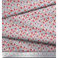 thumbnail image 2 of Soimoi Crepe Silk Fabric Flower Artistic Print Fabric by Yard 42 Inch Wide, 2 of 3