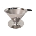 thumbnail image 1 of Pour Over Coffee Dripper Reusable Drip Coffee Filter Portable Pour Over Coffee Maker Home Camping V60 Stainless Filter Cup Hand Coffee Filter, 1 of 9