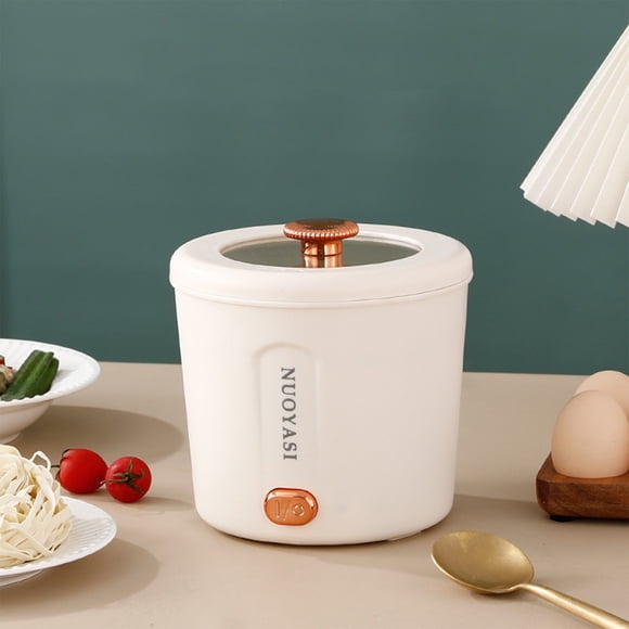 Articles en Liquidation! Ymkly Fondue Chinoise 1 L Cuiseur à Ramen 450 W Cuiseur Rapide pour Nouilles Casserole Multifonction pour Cuisiner Pâtes Soupe Casseroles Portatives avec Surchauffe pour Dortoir Voyage