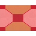 thumbnail image 1 of Ahgly Tapis Rectangulaire Lavable en Machine Rouge Rubis, 8 Pieds x 10 Pieds, 1 of 7