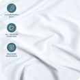 thumbnail image 2 of Bare Home Fitted Sheet - Premium 1800 Collection - Deep Pocket - Ultra-Soft Wrinkle Resistant - Split Queen, White, 2 of 7