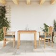 thumbnail image 1 of vidaXL 3 Piece Garden Dining Set Solid Wood Teak, 1 of 5