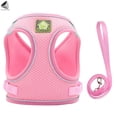 thumbnail image 3 of Gustave Soft Mesh Pet Dog Harness and Leash Set, No-Pull Pet Harness Adjustable Reflective Breathable Mesh for Small Medium Dogs and Cats (Pink, Size S), 3 of 9