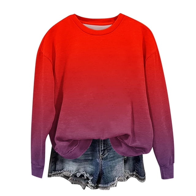 Yanlir Chandail Molletonné Surdimensionné pour Filles, Mode Enfants Printemps Automne, Chandails à Col Rond à Manches Longues, Chandail Décontracté Ample, Hauts à Enfiler 1-12 Ans (Rouge#1, 7 Ans)