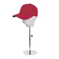 thumbnail image 2 of Langgg Adjustable Metal Mannequin Head Hat Stand Display Rack Wig Holder Silver, 2 of 9