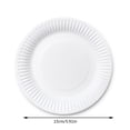 thumbnail image 3 of 50PCS 6 Inch Disposable Party Paper Plates White DIY Baby Birthday Party Decorative Paper Dinner Plates, 3 of 6