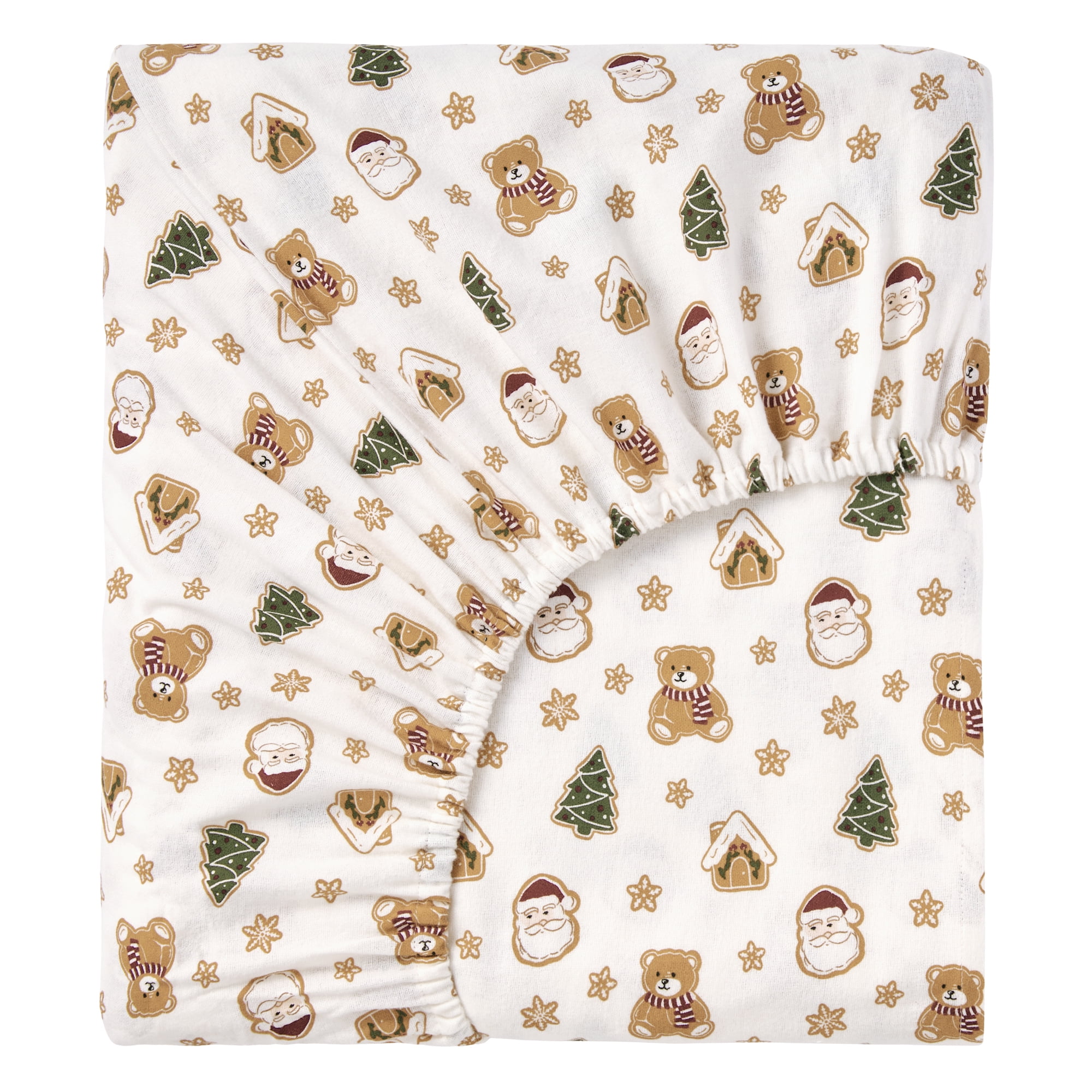 Holiday Time Twin Flannel Sheet Set