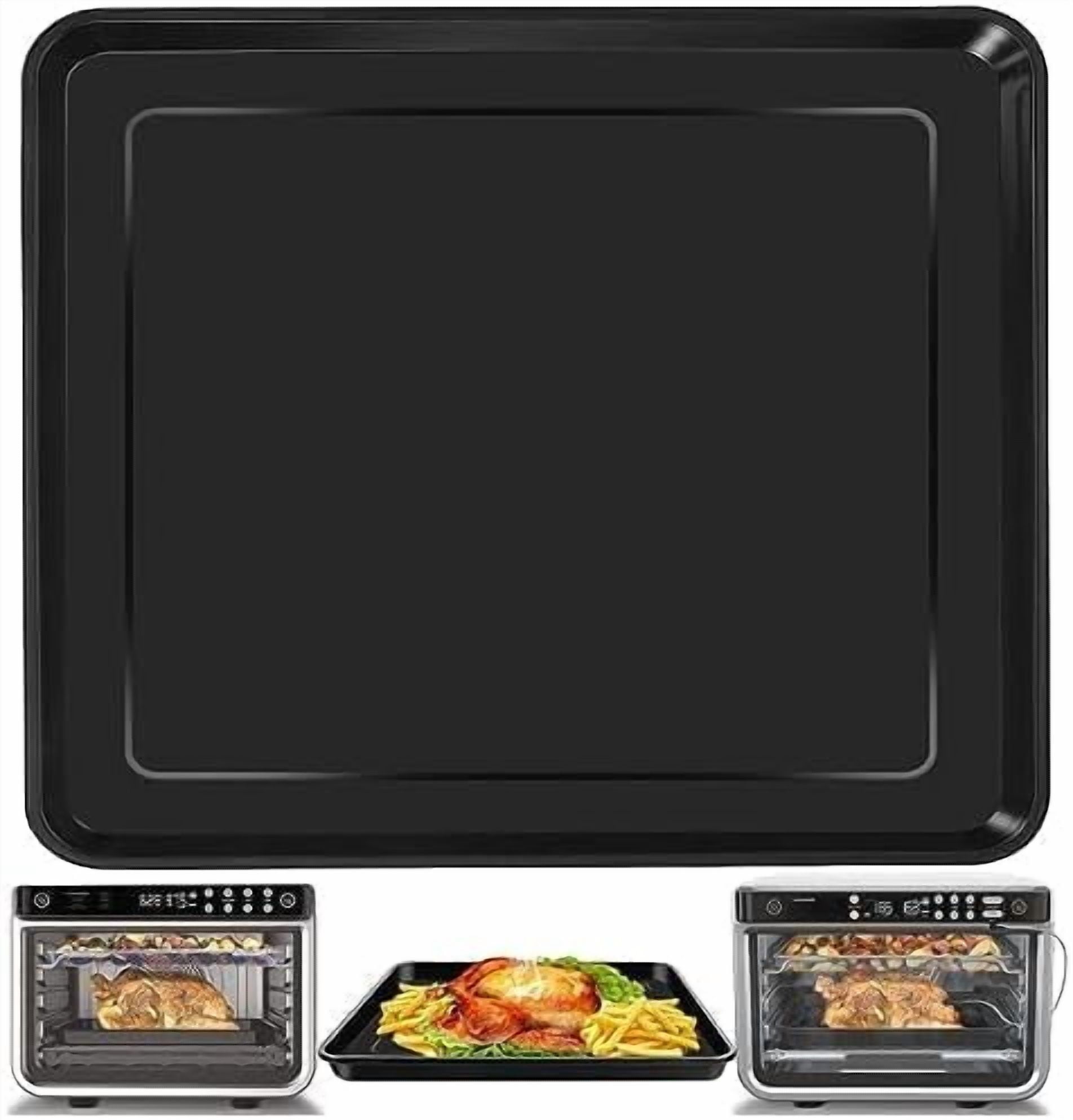 ; 脳 ; Baking Pan for Compact Smart Oven锛孎ood Grade Non-Stick Toaster Oven Replacement Parts Accessories Compatible with Mini Smart Toaster Oven Dishwasher