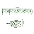 thumbnail image 3 of Garden Picket Fence, Plastic Lawn Edging, Decorative Landscape Border, Weather-Resistant Yard Divider, Easy Assembly Flower Bed Panel, 3 of 9