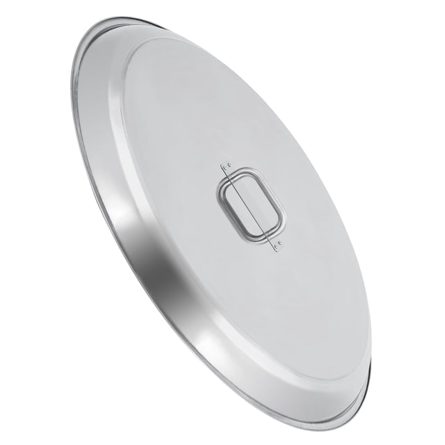 BeesClover Housse de Brasero pour Feu de Camp Solo, Ronde en Acier Inoxydable avec Poignée, Convient au Brasero Encastré, pour Camping en Terrasse Extérieure