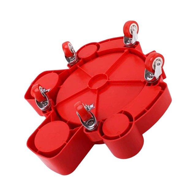 Bucket Dolly with 5 Rolling Swivel Casters Car Wash Automotive Wash Bucket Detailing Caddy Durable Red