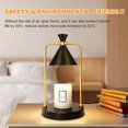 thumbnail image 2 of Candle Warmer Lamp with Timer, Dimmable Candle Lamp Warmer Electric Candle Warmer Compatible with Small and Large Scented Candles, Candle Melter for Bedroom Home Decor Gifts for Mom (Black), 2 of 7