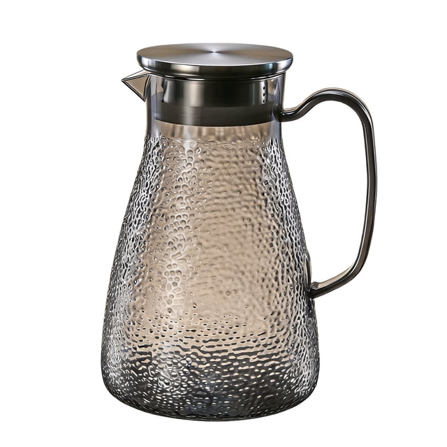Bouilloire à Thé en Acier Inoxydable avec Passoire Intégrée et Texture Martelée – Capacité de 1,0 L / 1,5 L / 1,8 L – Options de Couleur Brun Gris Transparent