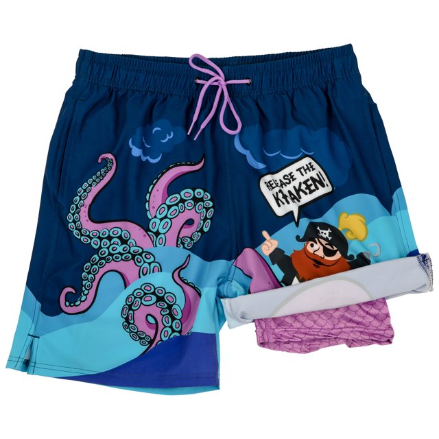Relâchez le Kraken! Maillot de Bain Doublé 6 Inseam-Xxlarge (44-46)