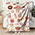 thumbnail image 3 of RKSTN flan nel blanket Day Flannel Blanket Double-sided Fleece Nap Blanket Gift Cover Blanket, 3 of 5