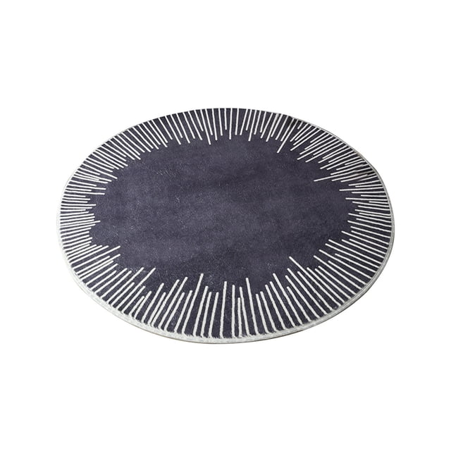 Birdeem Round Short Hair Rug - 23.6In Round-No Hair Loss Rug-Non-Shedding and Easy Care- Ideal for High Traffic Areas in Living Room- Bedroom-Washable and Easy To